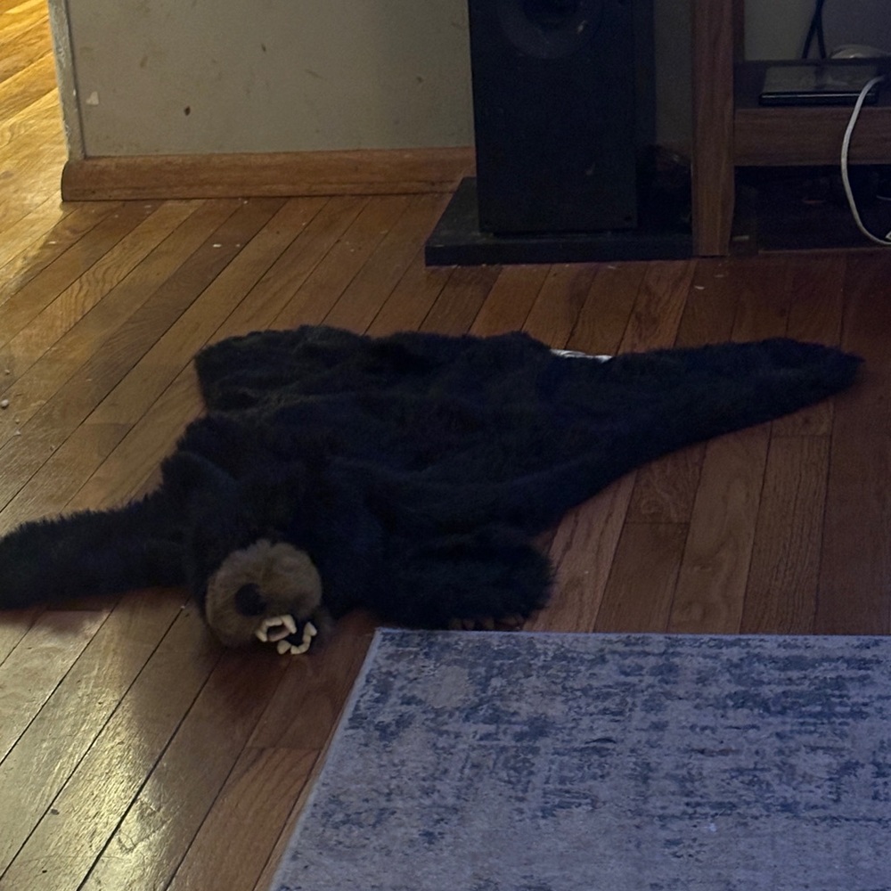 Black Bear Rug small